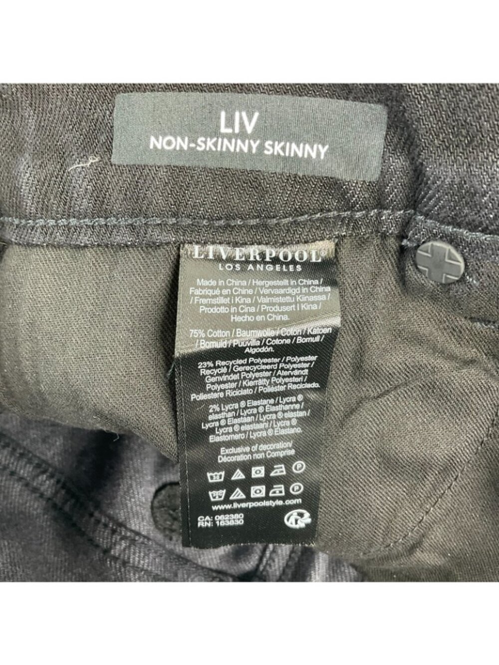 Liverpool Los Angeles Jeans Womens Size 12/31 Mirror Cove Stretch Denim Nwt $98 - Picture 9 of 13